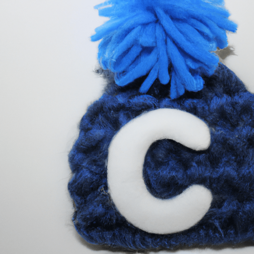 Woolly Hat with the letter C