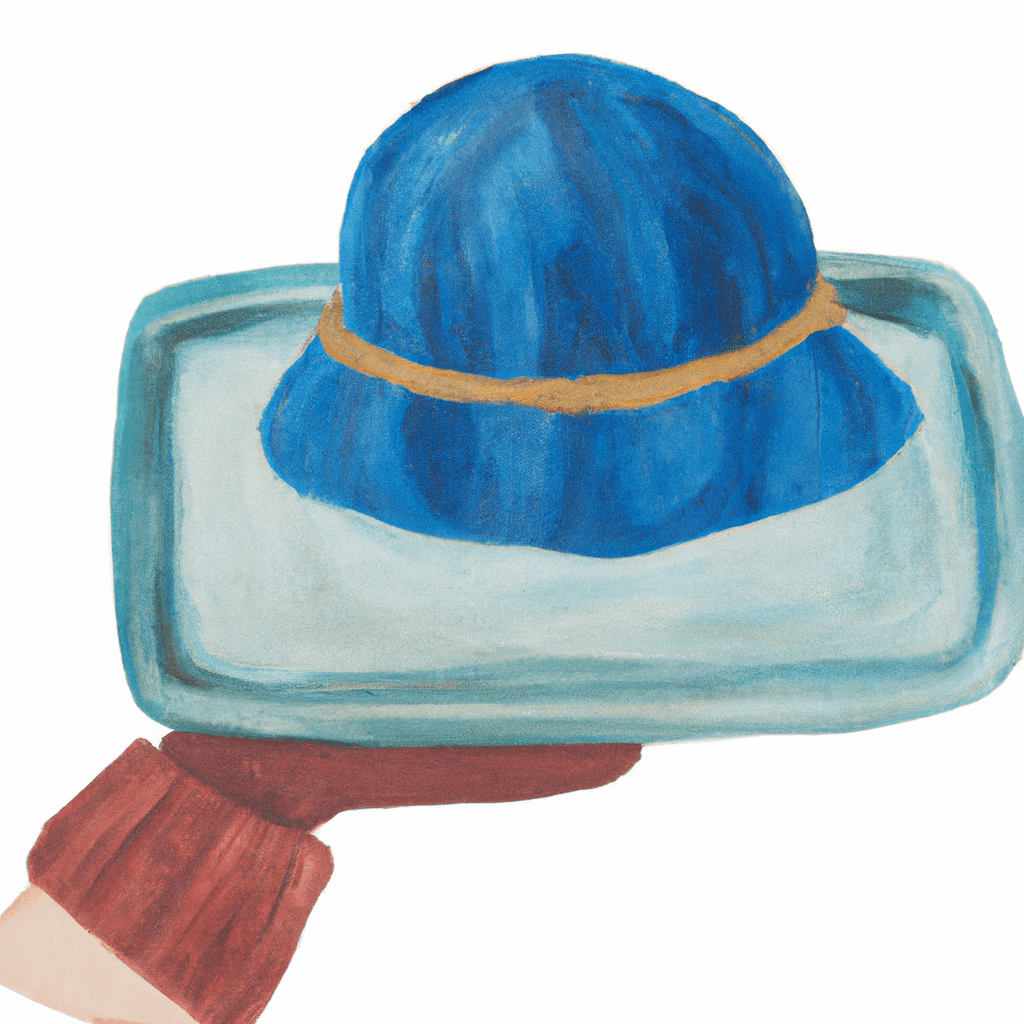 Woolly Hat, being served on a tray